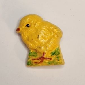 Yellow Spring Chick Pin Brooch